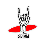 GRIMM Rock On Stickers Black Logo