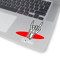 GRIMM Rock On Stickers White Logo