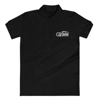 GRIMM Embroidered Black Polo
