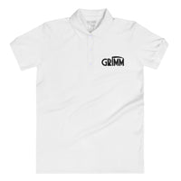 GRIMM Embroidered White Polo