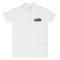 GRIMM Embroidered White Polo